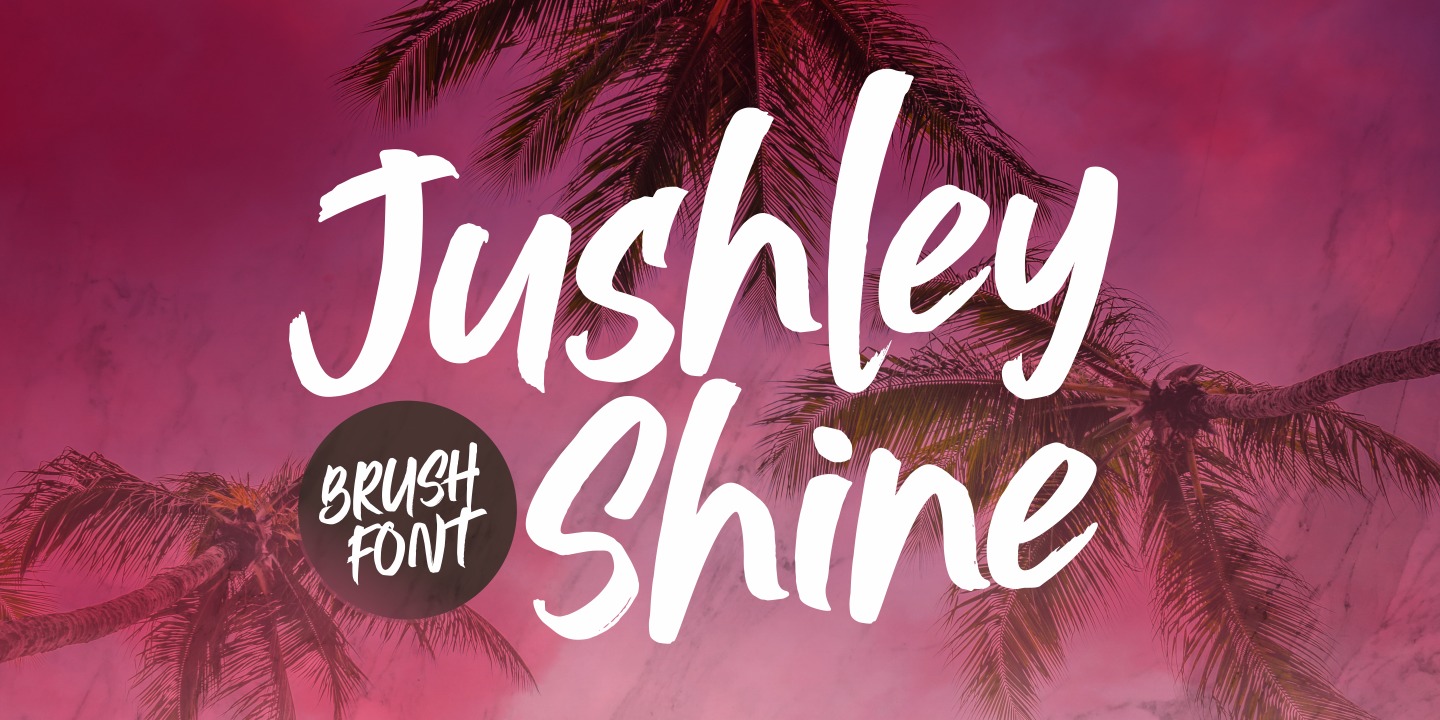 Example font Jushley Shine #1